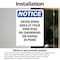 Signmission Enter Pond Area At Your Own Risk, 7 in W x Rectangle, Vinyl Decal OS-2PACK-NS-D-710-V-12082 - alternate 6